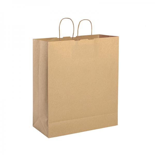 Shopper in carta riciclata con maniglia ritorta