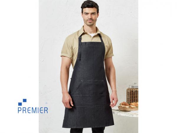 Jeans Stitch Denim Bib Apron