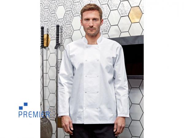 Long Sleeve Press Stud Chef's Jacket